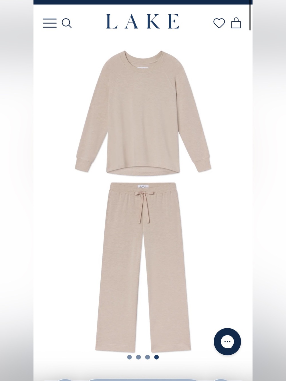 Relax Pants Set in Oat Heather